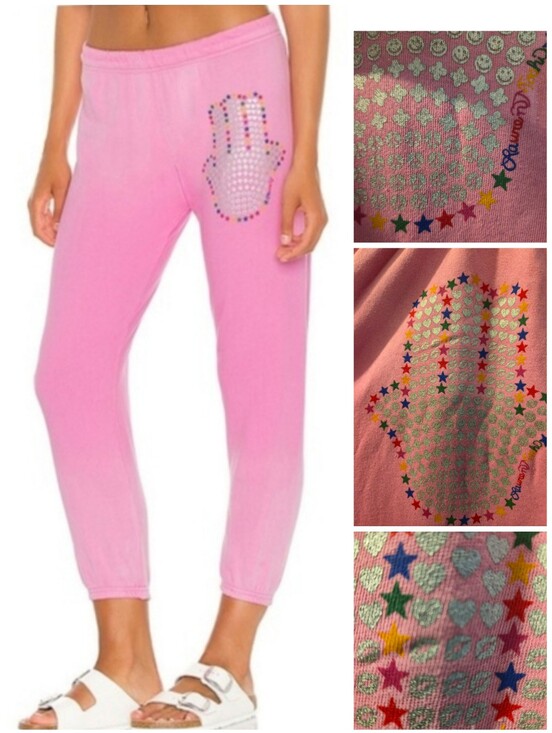 Lauren Moshi Pants - Lauren Moshi Alana Hamsa Elements joggers